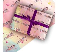 Taylor Birthday Wrapping Paper, Fan Gift Paper & Tag, 'I'm the Present It's Me!' Design