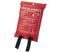Taylor & Brown 1 x Large Fire Blanket, Quick Release Unfolding With Loops, 1 X 1 M Ideal For Home, Kitchen, Office, Home, Garage, Caravan Etc