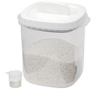 Taylor & Brown 10KG Rice Storage Container - Large Airtight Food Container with Lid and Measuring Cup, BPA Free Plastic Portable Cereal Container for Kitchen - Storage Bin for Beans, Flour, Pet Food