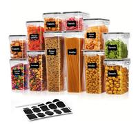Taylor & Brown 12Pc Airtight Food Storage Containers, Stackable Kitchen Storage Set With Lids, Bpa-Free Flour & Pantry Containers