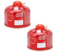 Taylor & Brown 2 Pack 230g Propane Butane Gas Cartridge, EN417 Resealable Valve, Performance Screw-On Camping Stove Fuel for Portable Gas Stoves, BBQ, Blowtorch & Outdoor Cooking