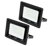 Taylor & Brown 2 Pack 30W LED Floodlight IP66 Waterproof Outdoor Security Light, 6500K Cool White, Outdoor Flood Light Wall Light for Yard, Garage, Warehouse, Garden, Roads, Streets