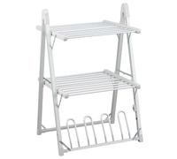 Taylor & Brown 2 Tier A Frame Heated Clothes Airer | Folding Aluminium Clothes Drying Rack | Electric Laundry Drying Horse Rack | 230W Energy Efficient 20 Rails, 101cm, 12.4m Drying Space