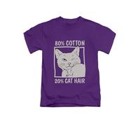 Taylor Brown 20% cat Hair Meme Novelty Cats Silly Weird cat Tee T-Shirt Funny Unisex T Shirt Top Purple