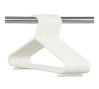 Taylor & Brown® 20 White Plastic Coat Hangers For Kids Clothes - Childrens Clothes Coat Plastic Hangers Hang Baby Child Children Kids Hanging Storage