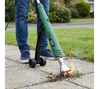Taylor & Brown 2000W Deluxe Eco Electric Weed Killer Burner Wand Weeder Thermal Weeding Stick with Guide Wheel - up to 650 Degree Weeder Tool for Garden, Patio, Driveway