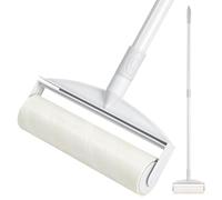 Taylor & Brown 21cm Large Lint Roller for Pet Hair with Extendable Handle and Dust-Proof Cover, Long Handle Lightweight Extra Sticky Heavy Duty Mop for Cleaning Carpet Floor