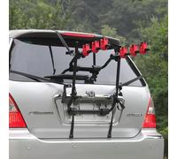 Taylor & Brown 3 Bike Rear Trunk Car Boot Mount Rack Bicycle Cycle Carrier Car Foldable Ultra Compact Universal Fitting Saloon Hatchback Estate, Black