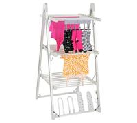 Taylor & Brown 3 Tier A Frame Heated Clothes Airer | Folding Aluminium Clothes Drying Rack | Electric Laundry Drying Horse Rack | 330W Energy Efficient 30 Rails, 135cm, 17.5m Drying Space