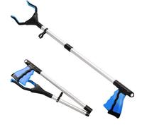 Taylor & Brown 32" Reacher Grabber Tool Lightweight Trash Claw, Mobility Aid, Litter Picker, Arm Extension For Elderly (Blue)