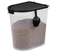 Taylor & Brown 36L Airtight Pet Food Storage Container With Scoop Up to 33 lbs Treats For Pet Dog Cat Animal 15kg Dry Food Dispenser With Casters, Black