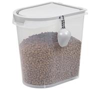 Taylor & Brown 36L Airtight Pet Food Storage Container With Scoop Up to 33 lbs Treats For Pet Dog Cat Animal 15kg Dry Food Dispenser With Casters (Grey)