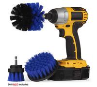 Taylor & Brown 3Piece Drill Brush Kittile, Grout, Shower, Bathtub Cleaning Tool For General Purpose Scrubbing