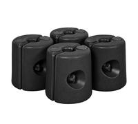 Taylor & Brown 4 Pack Gazebo Weights, Weather Resistant Plastic Gazebo Leg Weights, Sand Or Water, Pole Anchor For Party Tents