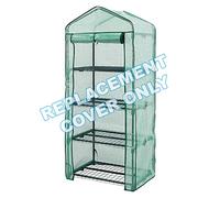 Taylor & Brown 4 Tier Greenhouse Cover Heavy Duty Replacement Spare Reinforced Growhouse Green PE Cover - 69x49x160cm