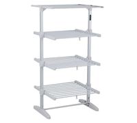 Taylor & Brown 4 Tier Large Heated Clothes Airer | Aluminium Clothes Drying Rack | 9 Hour Timer, Temp Control | Electric Laundry Drying Horse Rack | 330W Energy Efficient 36 Rails, 145cm