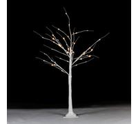Taylor & Brown 4Ft 48 Led White Birch Twig Tree Light, Twinkling Christmas Twig Tree With Lights, Led Twig Christmas Tree