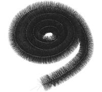 Taylor & Brown 4m x 100mm Gutter Brush Leaf Guard Protection Lead Leaf Filter Guttering Drain Debris Cleaner Leaves Cleaner Roof Gutter Unblocker Black Gutter Guard