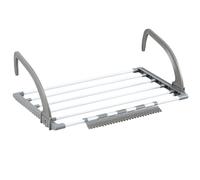 Taylor & Brown 5 Bar Radiator Clothes Airer Rack with Sock Clips, Foldable Clothes Airer with Adjustable Arms, Laundry Dryers Clothes, Hanging Drying Rack Airer (3.5m)