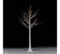 Taylor & Brown 5Ft 64 Led White Birch Twig Tree Light, Twinkling Christmas Twig Tree With Lights, Led Twig Christmas Tree