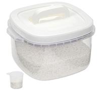 Taylor & Brown 5KG Rice Storage Container - Large Airtight Food Container with Lid and Measuring Cup, BPA Free Plastic Portable Cereal Container for Kitchen - Storage Bin for Beans, Flour, Pet Food