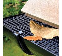 Taylor & Brown 5m Gutter Leaf Guard Protection System Black Mesh Roof Guttering Cover To Stop Blockages Leaf Moss & Debris Cloggs Blocks (10x500mm lengths) (10m)