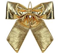 Taylor & Brown 60X70Cm Shiny Gold Large Bow, Luxurious Christmas Tree Topper, Giant Door Decoration, Festive Metallic Ribbon