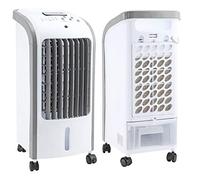 Taylor & Brown 80W Portable Evaporative Air Cooler with Remote Control, 3 Fan Speeds, 7.5 Hour Timer and 4 Litre Water Tank & 2 Ice Boxes for Home or Office Use