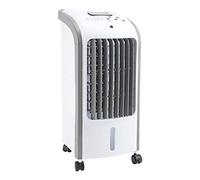 Taylor & Brown 80W Portable Evaporative Air Cooler with Remote Control 4L, Humidifier Cooling Fan with 3 Speed Settings and 2 Ice Boxes, 7.5 Hour Timer, 360 ° Wheels for Home, Office
