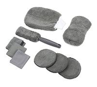 Taylor & Brown 9 Piece Car Cleaning Kit With Storage Bag Includes Microfibre Pad, Wash Sponge, Microfibre Cloth, Wheel Brush, Drying Towel, Glass Cloth, Mitt