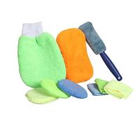 Taylor & Brown 9Pcs Car Wash Cleaning Tools Kit Auto Care, Automotive Detail Brushes for Cleaning Wheels, Interior, Exterior, Leather, Air Vents, Emblems