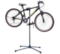 Taylor & Brown Adjustable Height Bicycle Workstand Folding Bike Repair Maintenance Pro Home Mechanic Bicycle Work Stand Rack with Legs, 110-143 cm, Grey