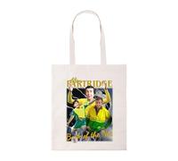 Taylor Brown Alan meme partridge, back of the net iconic joke humerous british comedy tote bag cotton shopper reusable shopping bag