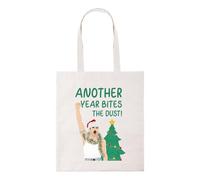 Taylor Brown Another year bites novelty christmas xmas winter festive snow song music meme tote bag cotton shopper shopping bags reusable