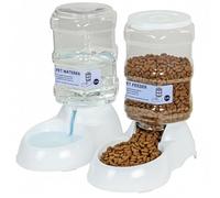 Taylor & Brown Automatic Pet Dog Feeder and Water Dispenser Set, 3.5L Gravity Dog Cat Food and Water Dispenser Set with Pet Food Bowl, Pet Food Water Dispenser Station