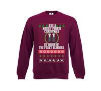 Taylor Brown Ave a merry xmas by order of peaky blinders meme trending xmas festive Unisex Funny Adults Sweatshirt Jumper Maroon