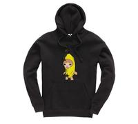 Taylor Brown Banana cat meme, bananas viral cat memes novelty Unisex Funny Kids Hoodie Jumper Black