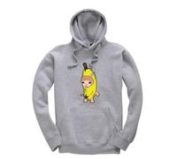 Taylor Brown Banana cat meme, bananas viral cat memes novelty Unisex Funny Kids Hoodie Jumper Heather Grey