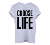 Taylor Brown Choose Life Cool Trendy Iconic icon Nerd Funny Geek 80s Theme Tee T-Shirt Funny Unisex T Shirt Top White