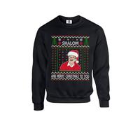 Taylor Brown Christmas version, Shalom and Merry christmas Jim Friday night dinner Unisex Funny Adults Sweatshirt Jumper Black