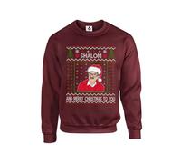 Taylor Brown Christmas version, Shalom and Merry christmas Jim Friday night dinner Unisex Funny Adults Sweatshirt Jumper Maroon