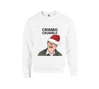 Taylor Brown Crimbo crumble meme jim meme mark heap Unisex Funny Adults Sweatshirt Jumper White