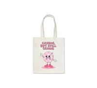 Taylor Brown Crying but still trying, disco ball trendy cool novelty silly stylish joke pun tote bag cotton shopper shopping bags reusable