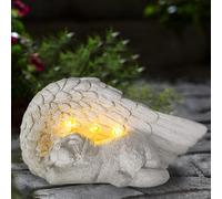 Taylor & Brown Dog Cat Pet Memorial Stone Solar Lights, Loss of Dog Cat Memorial Sympathy Gifts Tombstone Gravestone Grave Maker Statue Garden Decor Outdoor (Dog)