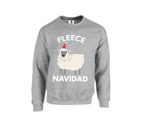 Taylor Brown Fleece Navidad Xmas festive Christmas sheep trending meme Unisex Funny Adults Sweatshirt Jumper Heather Grey