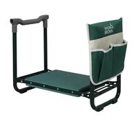 Taylor & Brown Foldable Garden Kneeler Seat With Thick Pad, Tool Pouch, Durable Green Stool & Benchgardening Gift Idea