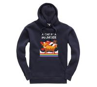 Taylor Brown Gay in a manger, meme novelty iconic rude humerous offensive fun christmas xmas Jumper Unisex Funny Adults Hoodie Jumper Navy