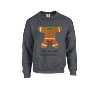Taylor Brown Gingerbread Mistletoe joke, meme novelty humour comedy christmas xmas festive fun Unisex Funny Adults Sweatshirt Jumper Dark Heather