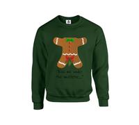 Taylor Brown Gingerbread Mistletoe joke, meme novelty humour comedy christmas xmas festive fun Unisex Funny Adults Sweatshirt Jumper Forest Green