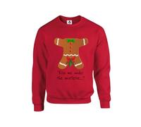 Taylor Brown Gingerbread Mistletoe joke, meme novelty humour comedy christmas xmas festive fun Unisex Funny Adults Sweatshirt Jumper Red